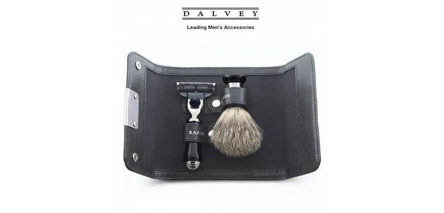 obrazek 1 Travel Black Zestaw do golenia Dalvey DA770