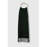 Zdjęcie Woolrich szalik wełniany Alpaca Wool Ombre Scarf kolor zielony wzorzysty CFWWAC0174FRUT3552