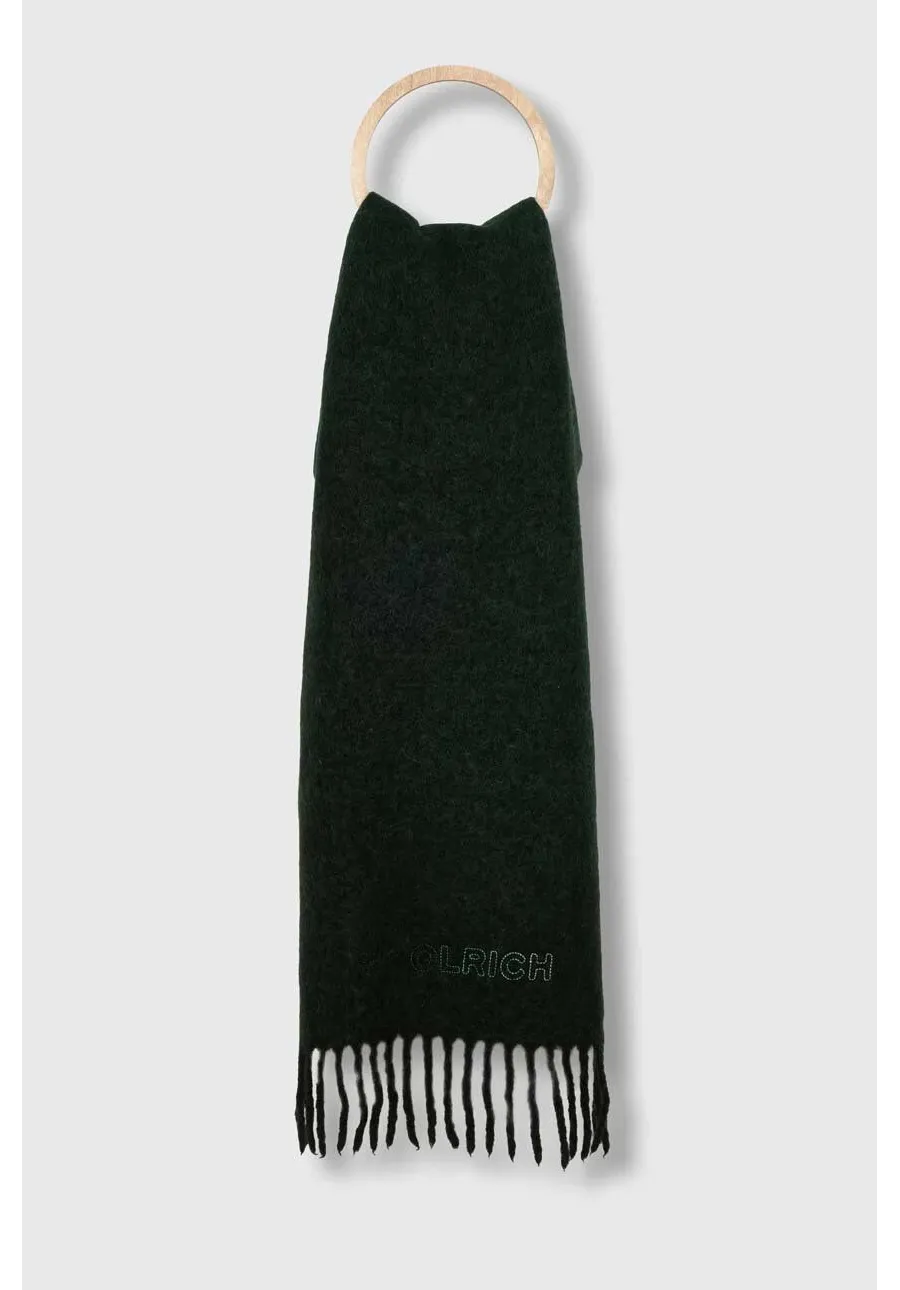 obrazek 1 Woolrich szalik wełniany Alpaca Wool Ombre Scarf kolor zielony wzorzysty CFWWAC0174FRUT3552