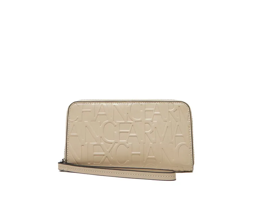 obrazek 1 Armani Exchange Duży Portfel Damski 948451 CC793 U1092 Beżowy