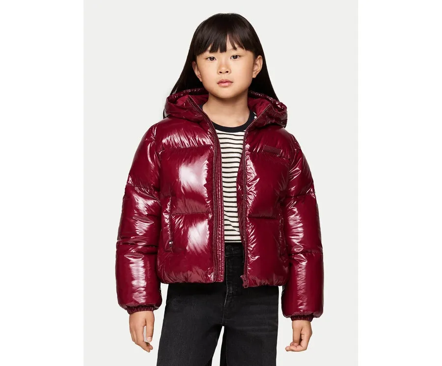 obrazek 1 Tommy Hilfiger Kurtka puchowa New York KG0KG08496 Bordowy Regular Fit