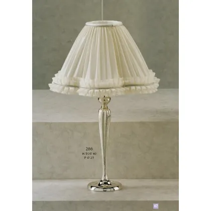 Picture Ribbed lamp with a stylish white shade - Il Paralume Marina