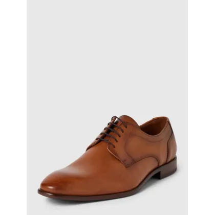 Zdjęcie Buty derby skórzane z ozdobnymi szwami model ‘Pados’
