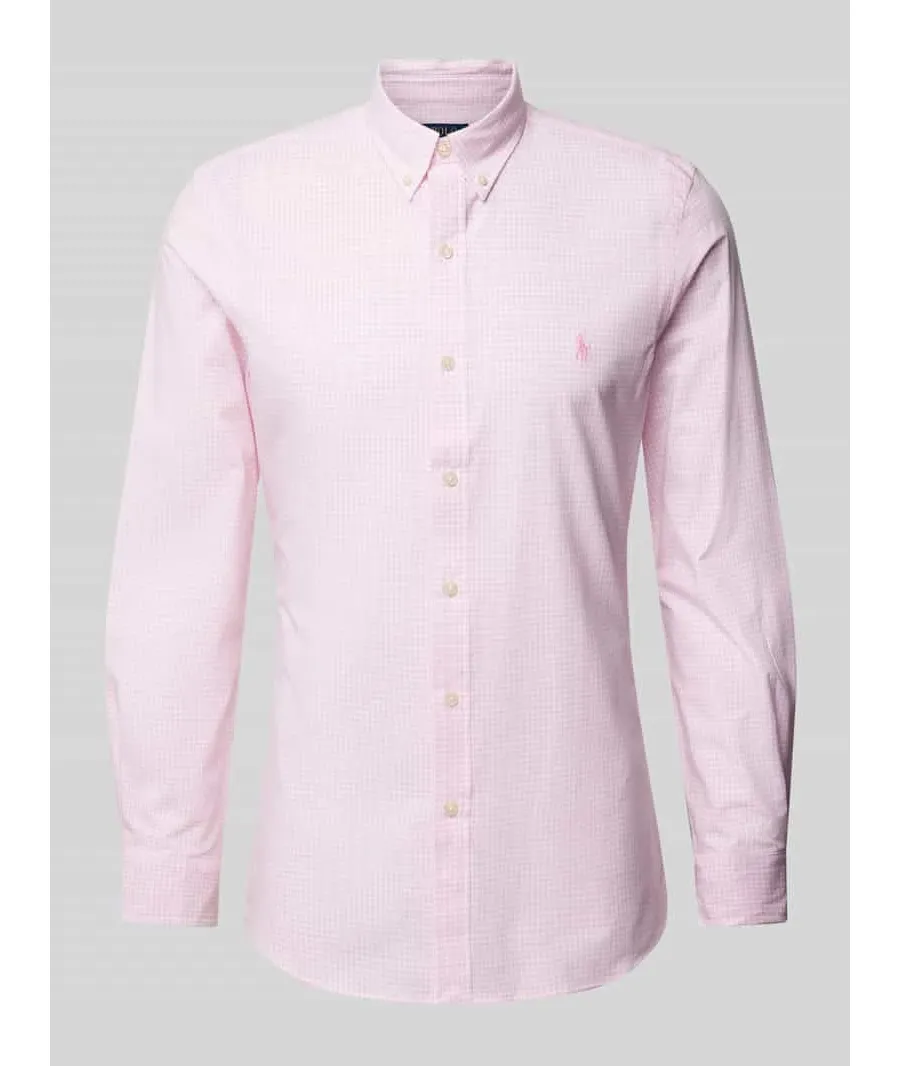 obrazek 1 Koszula casualowa o kroju slim fit z kołnierzykiem typu button down