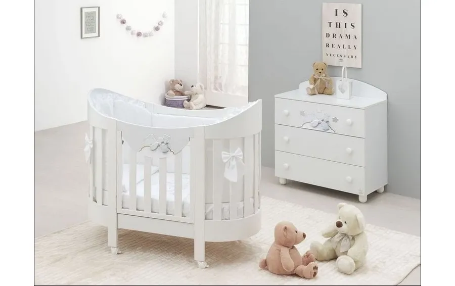 obrazek 1 Owalne łóżeczko niemowlęce - Italbaby