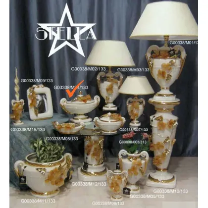 Picture Elegant ceramic bowl in beige color