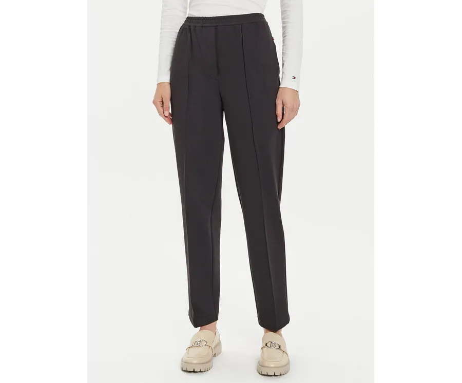 obrazek 1 Tommy Hilfiger Spodnie materiałowe WW0WW43633 Czarny Straight Fit