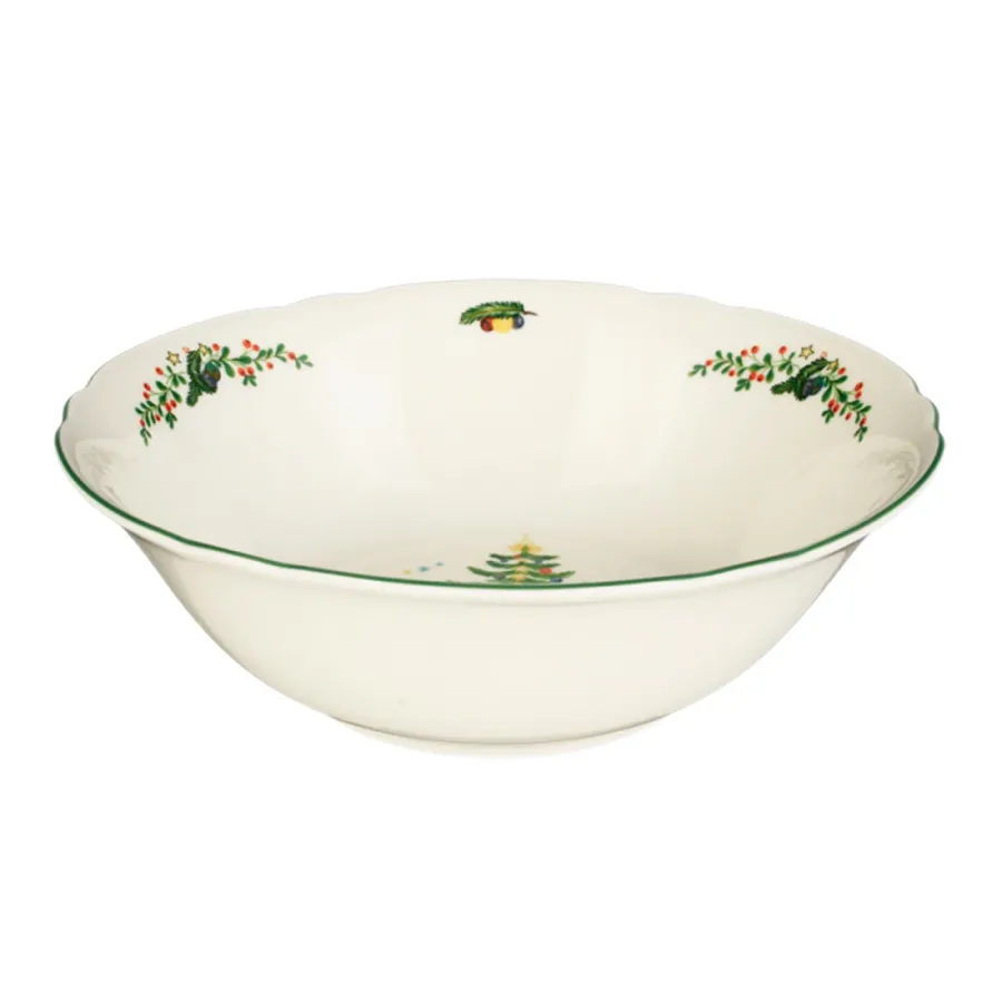 obrazek 1 Okrągła duża miska z porcelany 20 cm ze świątecznym zdobieniem - Seltmann Weiden