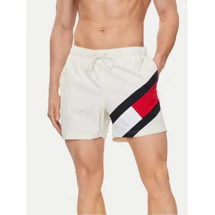 Zdjęcie Tommy Hilfiger Szorty kąpielowe UM0UM02048 Biały Slim Fit