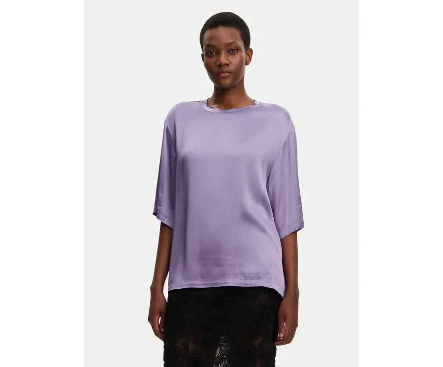 obrazek 1 ViCOLO Bluzka TD0013 Fioletowy Relaxed Fit