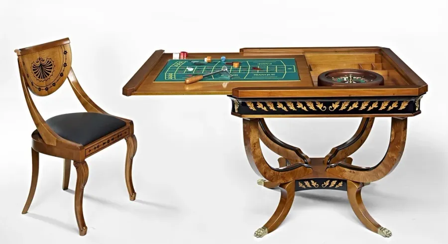 picture 2 Exclusive table for the living room Biedermaier – board games 