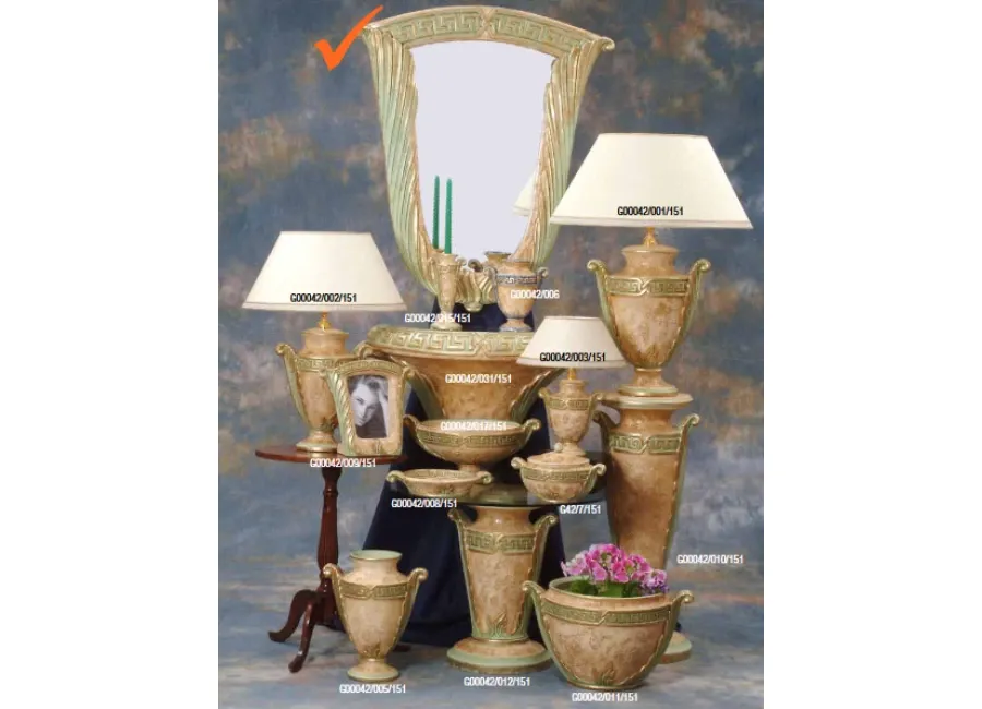 obrazek 1 Eleganckie ceramiczne lustro do salonu