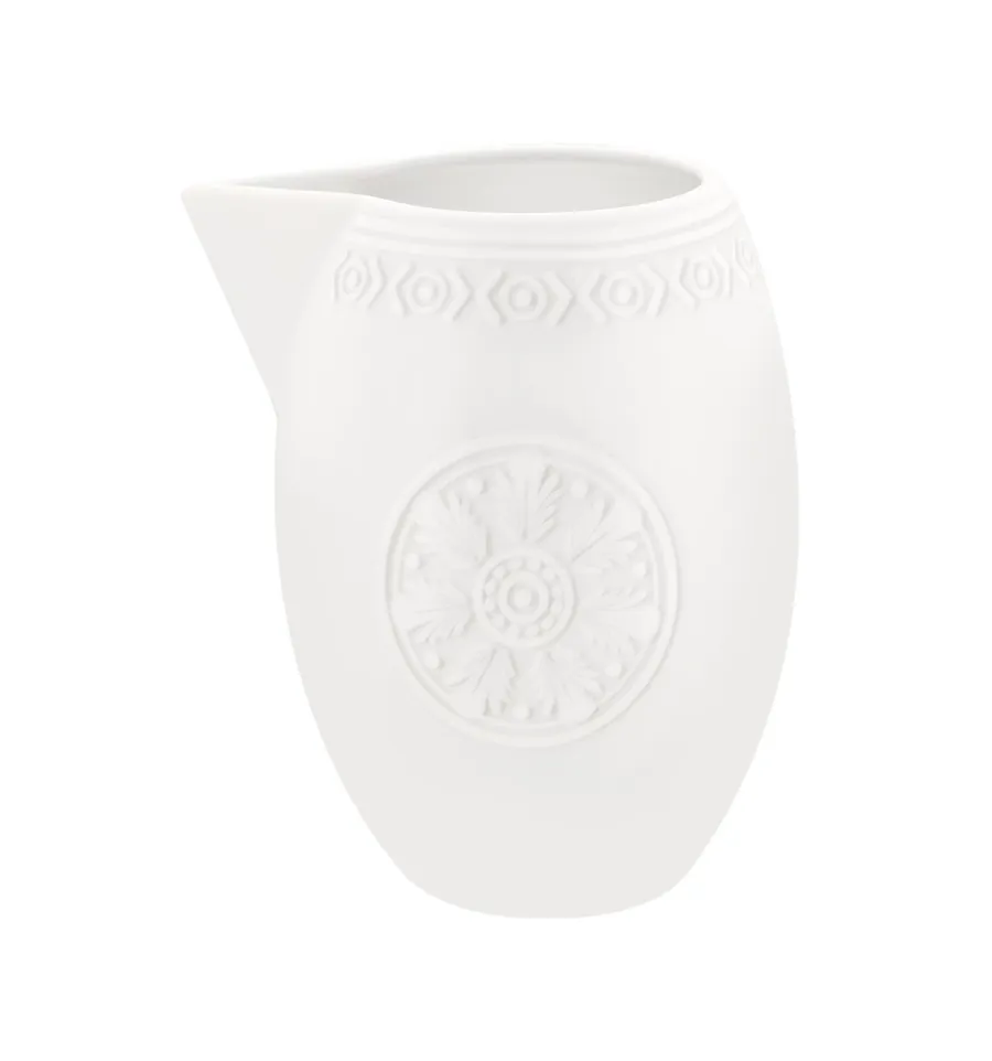 obrazek 1 Porcelanowy dzbanek na mleko Ornament z białą płaskorzeźbą - Vista Alegre