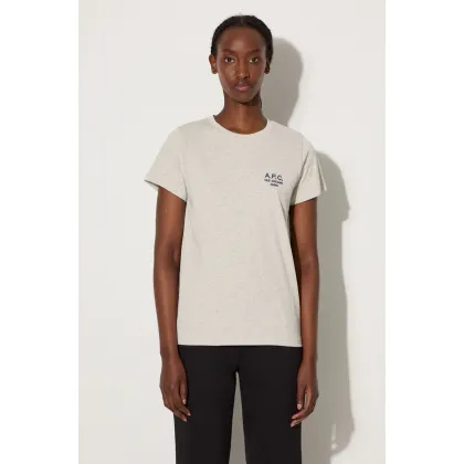 Zdjęcie A.P.C. t-shirt bawełniany Denise kolor szary