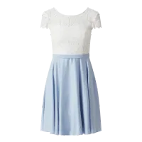 Zdjęcie Sukienka koktajlowa z koronki i satyny