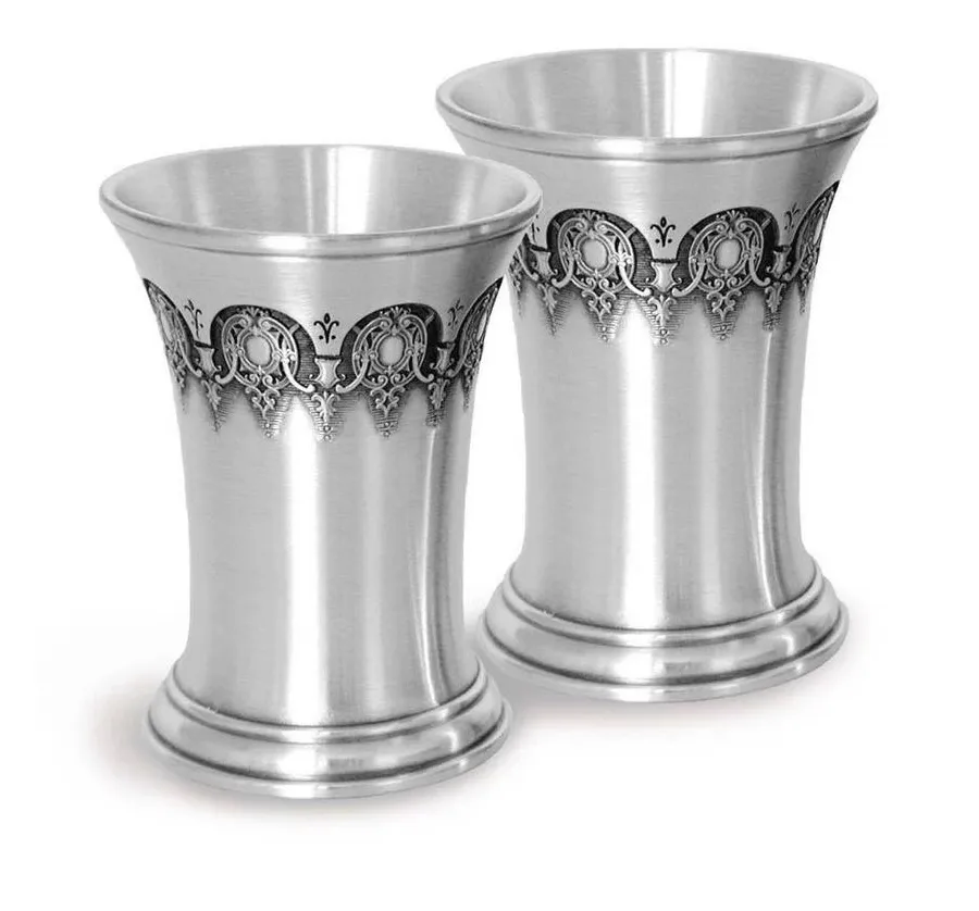 obrazek 1 Elegancki komplet 2 kieliszków ze zdobieniami do wódki