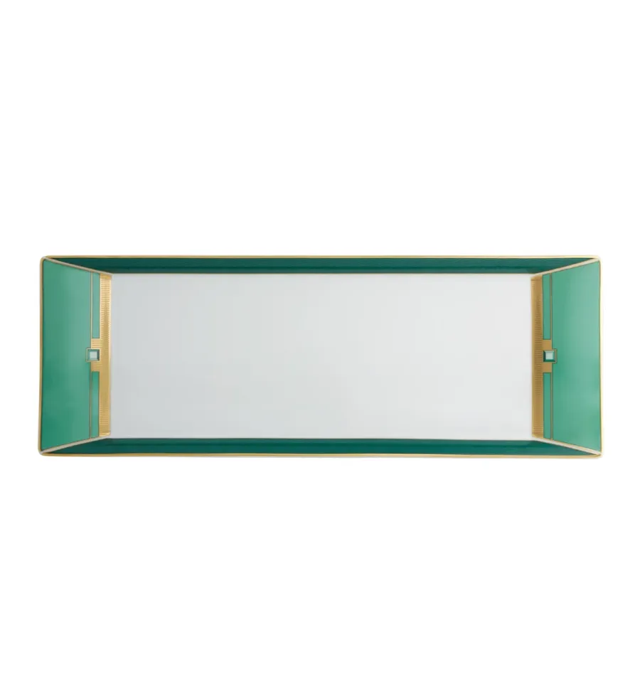 obrazek 1 Taca na tartę z porcelany Emerald z wykończeniem w stylu Art Deco - Vista Alegre