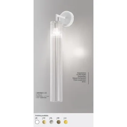 Zdjęcie Luksusowa szklana lampa ścienna - Il Paralume Marina