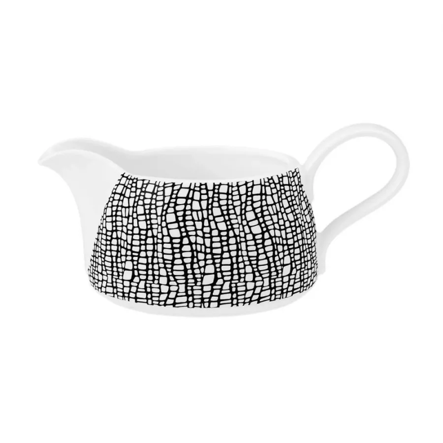 obrazek 1 Porcelanowa sosjerka zdobiona czarnym wzorem - Seltmann Weiden
