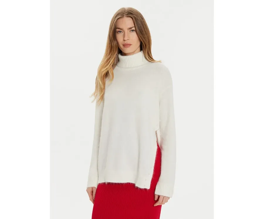 obrazek 1 TWINSET Golf 242TT3291 Biały Loose Fit