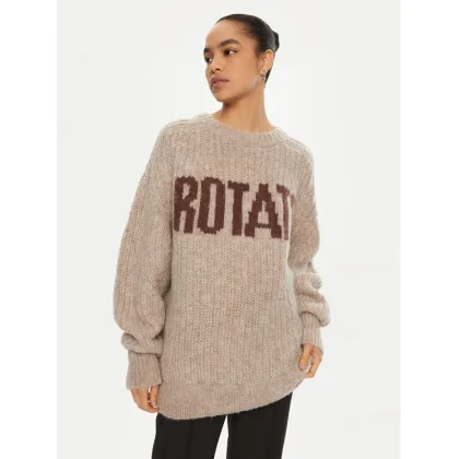 Zdjęcie ROTATE Sweter 114443 Brązowy Regular Fit