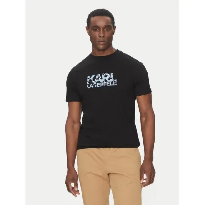 Zdjęcie KARL LAGERFELD T-Shirt 755042 552224 Czarny Regular Fit