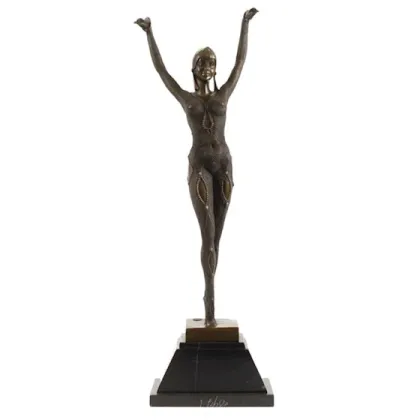 Zdjęcie Ekskluzywna rzeźba kobiety wykonana z brązu