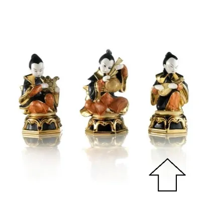 Zdjęcie Figurka postaci z chińską mandoliną wykonana z ceramiki - Ceramiche ML