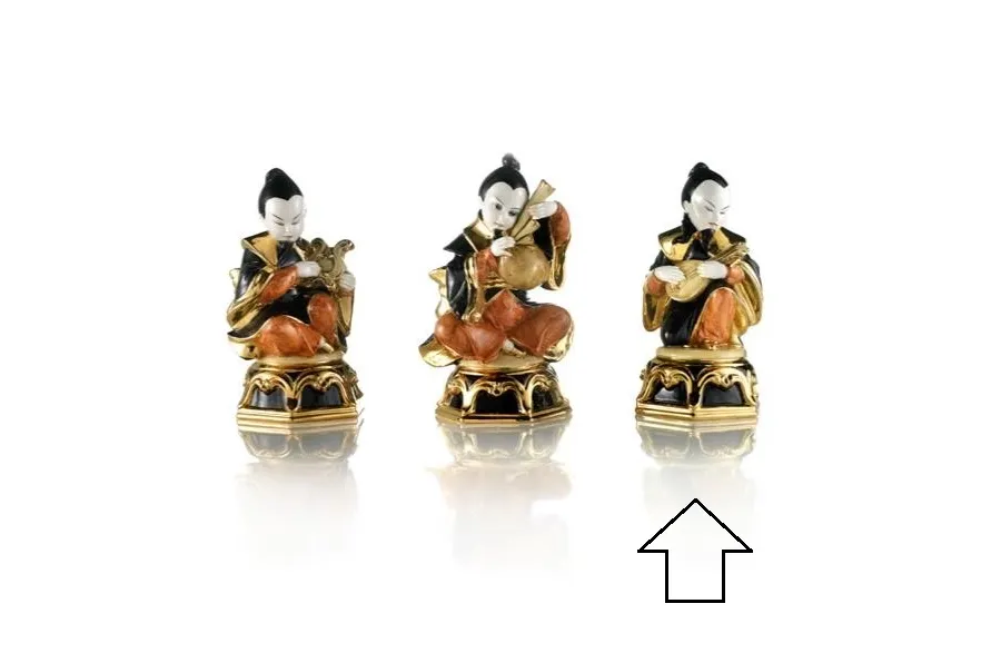 picture 1 Figurine with Chinese mandolin made of ceramics - Ceramiche ML