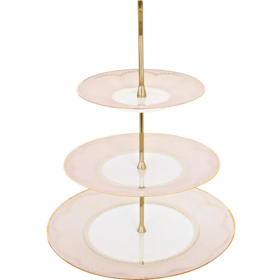 obrazek 16 Elegancki porcelanowy komplet zastawy stołowej dla 12 osób - Porcel