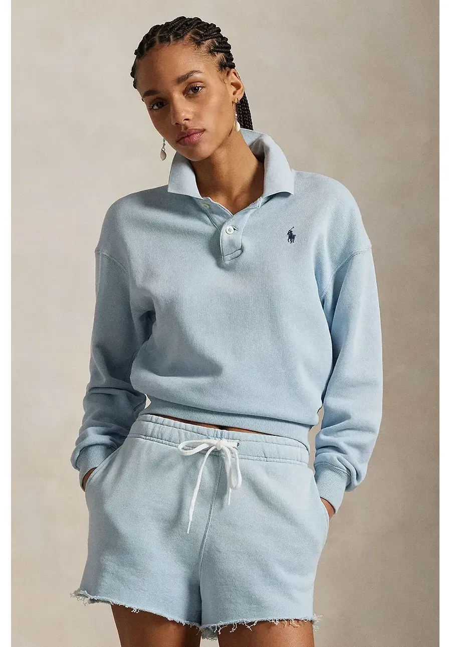obrazek 1 Polo Ralph Lauren bluza damska kolor niebieski gładka 211965097