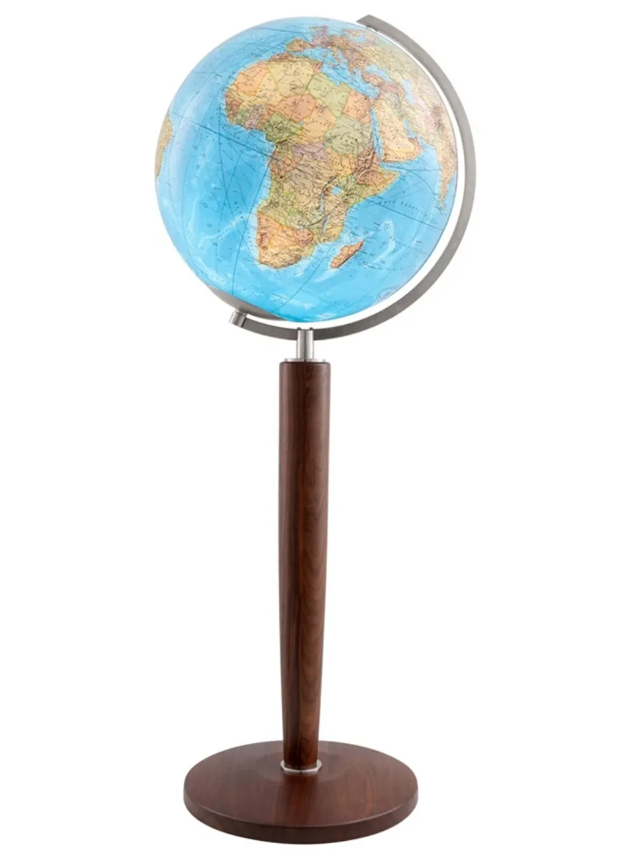 picture 1 Luxurious globe made of crystal and mahogany