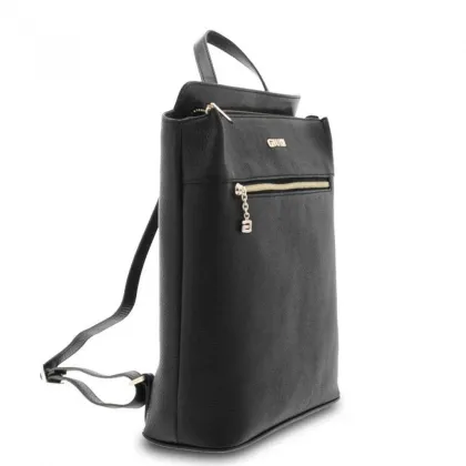 Zdjęcie Elegancki czarny plecak ze skóry - Giudi