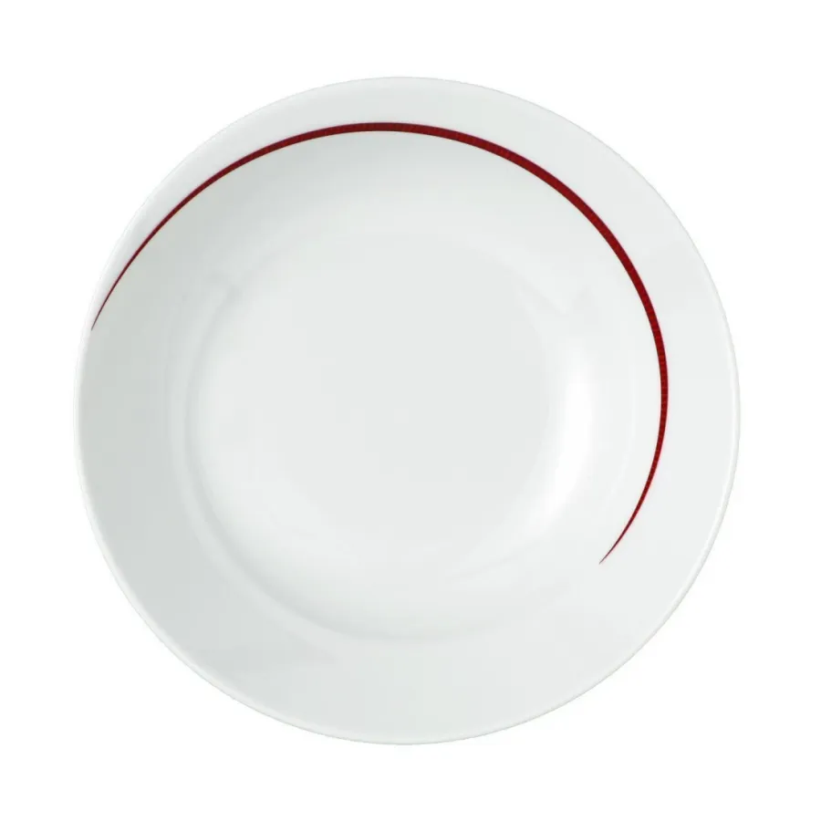 obrazek 2 Stylowa okrągła miska sałatkowa 19 cm z czerwonym wzorem - Seltmann Weiden