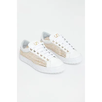 Zdjęcie Sneakersy damskie skórzane Oslo CESARE CASADEI Cesare Casadei