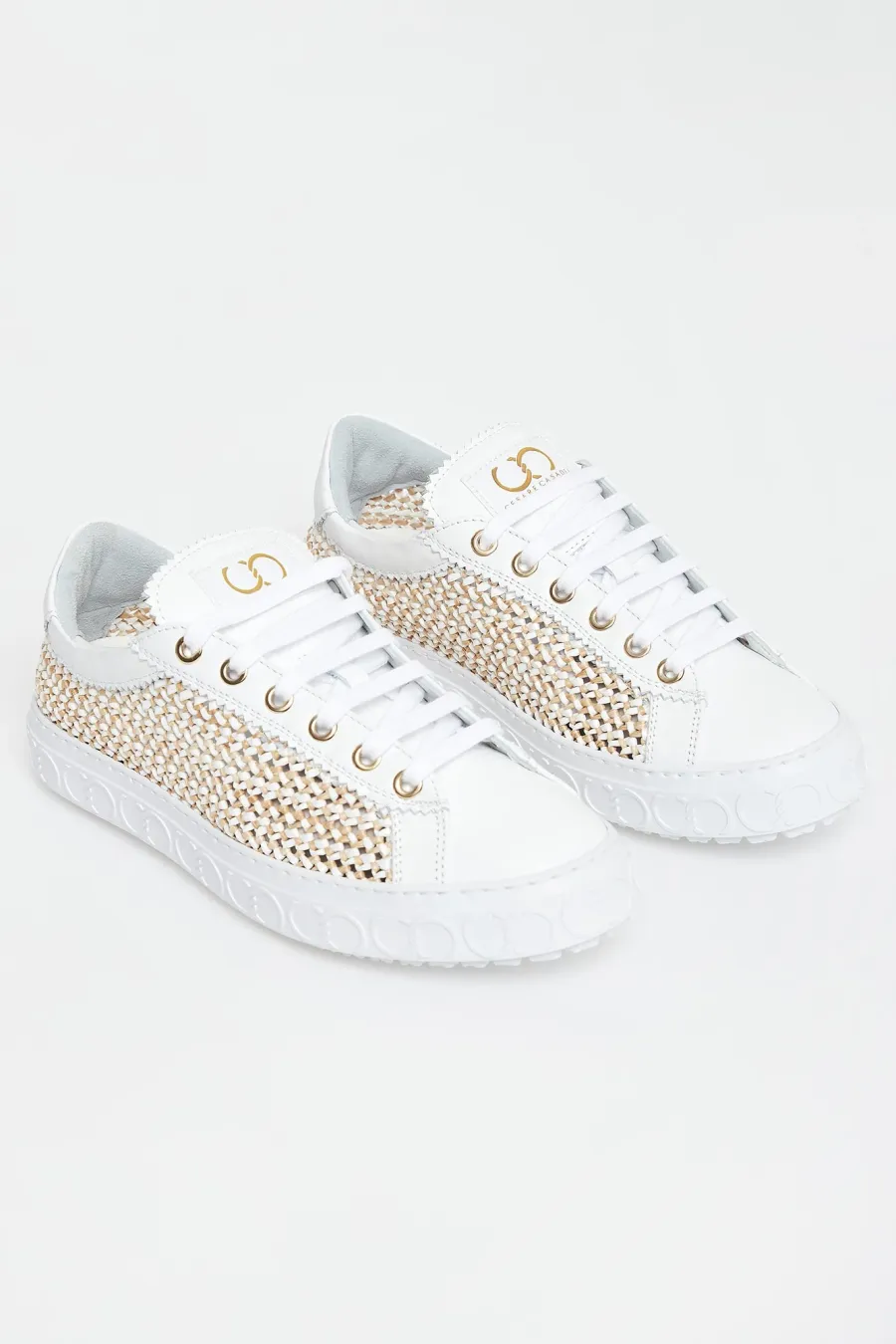 obrazek 1 Sneakersy damskie skórzane Oslo CESARE CASADEI Cesare Casadei