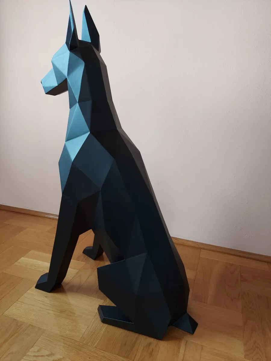 obrazek 7 Luksusowa rzeźba dekoracyjna - pies Doberman