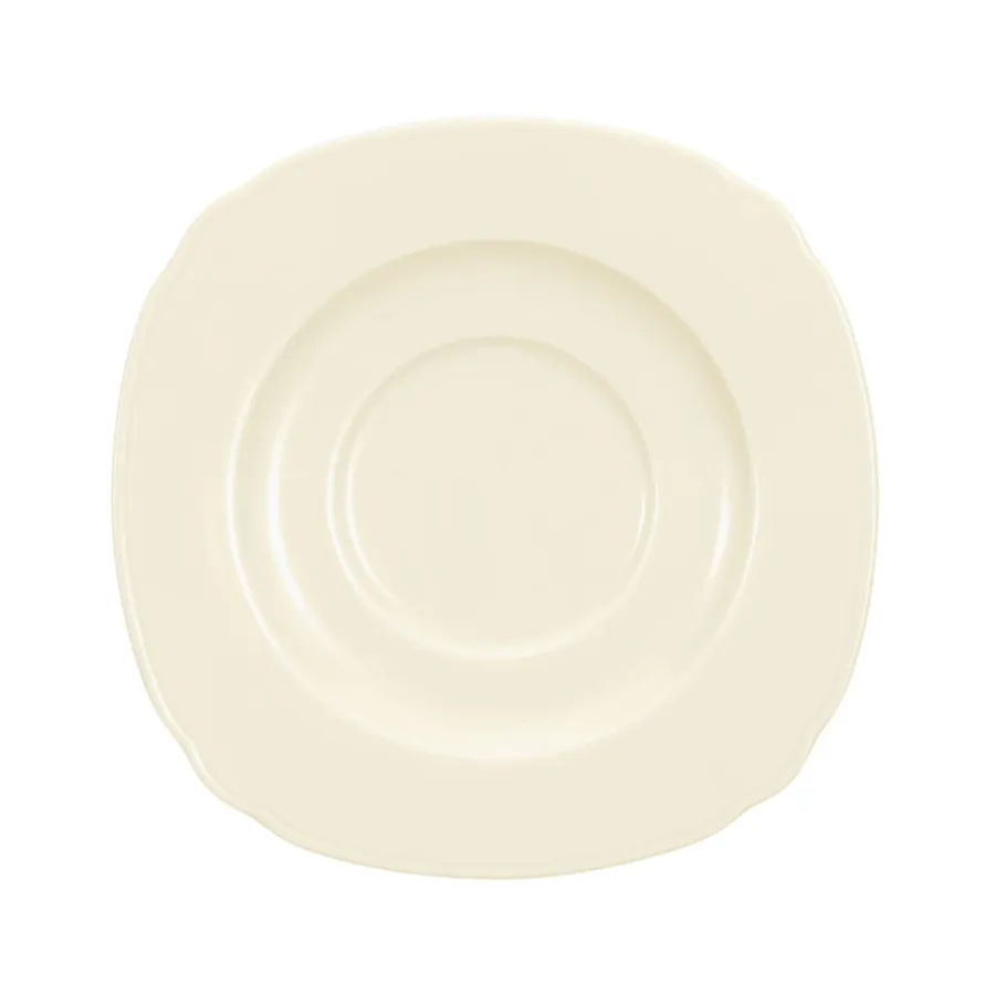 obrazek 1 Stylowy porcelanowy spodek pod filiżankę śniadaniową 17 cm - Seltmann Weiden