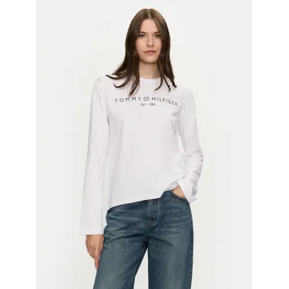 Zdjęcie Tommy Hilfiger Bluzka Logo WW0WW43620 Biały Regular Fit