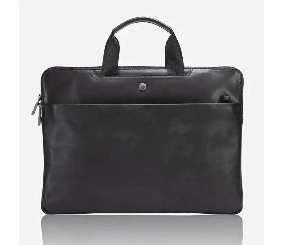 obrazek 1 Elegancka torba skórzana na laptopa, aktówka idealna na spotkania biznesowe