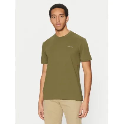 Zdjęcie Calvin Klein T-Shirt Micro Logo K10K109894 Zielony Regular Fit