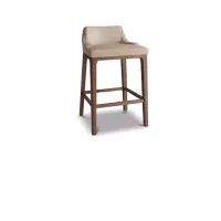 Picture Solid wood and leather/fabric - Italian stool - Ulivi Salotti