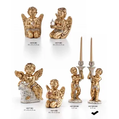Picture Right Baptist angel candlestick - Valle d'oro Patchi