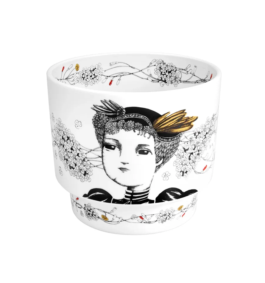 obrazek 1 Niesamowita doniczka porcelanowa Rainha D. Amelia