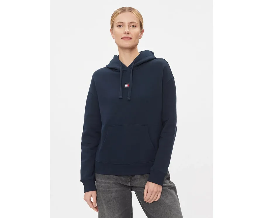 obrazek 1 Tommy Jeans Bluza Badge DW0DW17326 Granatowy Boxy Fit