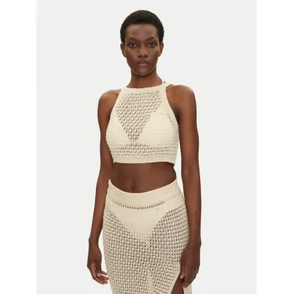 Zdjęcie Guess Top E5GP02 Z3N30 Écru Regular Fit