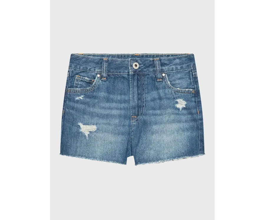 obrazek 1 Pepe Jeans Szorty jeansowe Patty Short PG800783MR1 Niebieski Regular Fit
