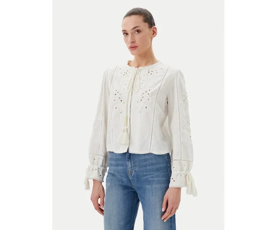 obrazek 1 TWINSET Bluzka 241TT2010 Biały Regular Fit