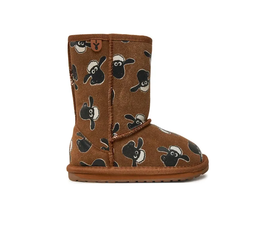 obrazek 1 EMU Australia Śniegowce Shaun The Sheep Print K13107 Brązowy