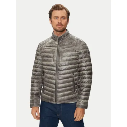 Zdjęcie Milestone Kurtka skórzana Malik 431013 60215 Szary Regular Fit
